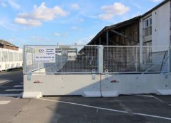 Barrière KLOSTAB en place sur le site SNCF